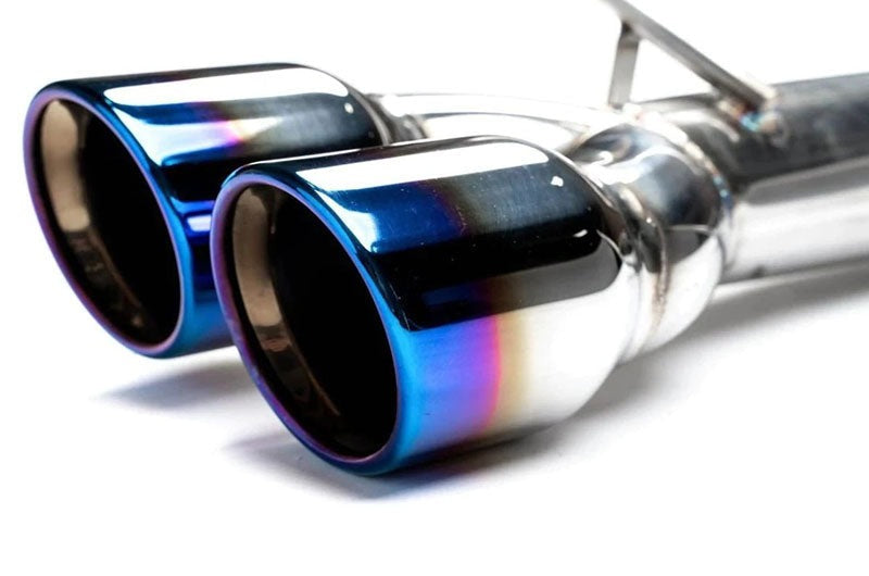 ETS Cat-Back Exhaust System No Muffler Resonated Blue Tips - 2022-2024 Subaru WRX