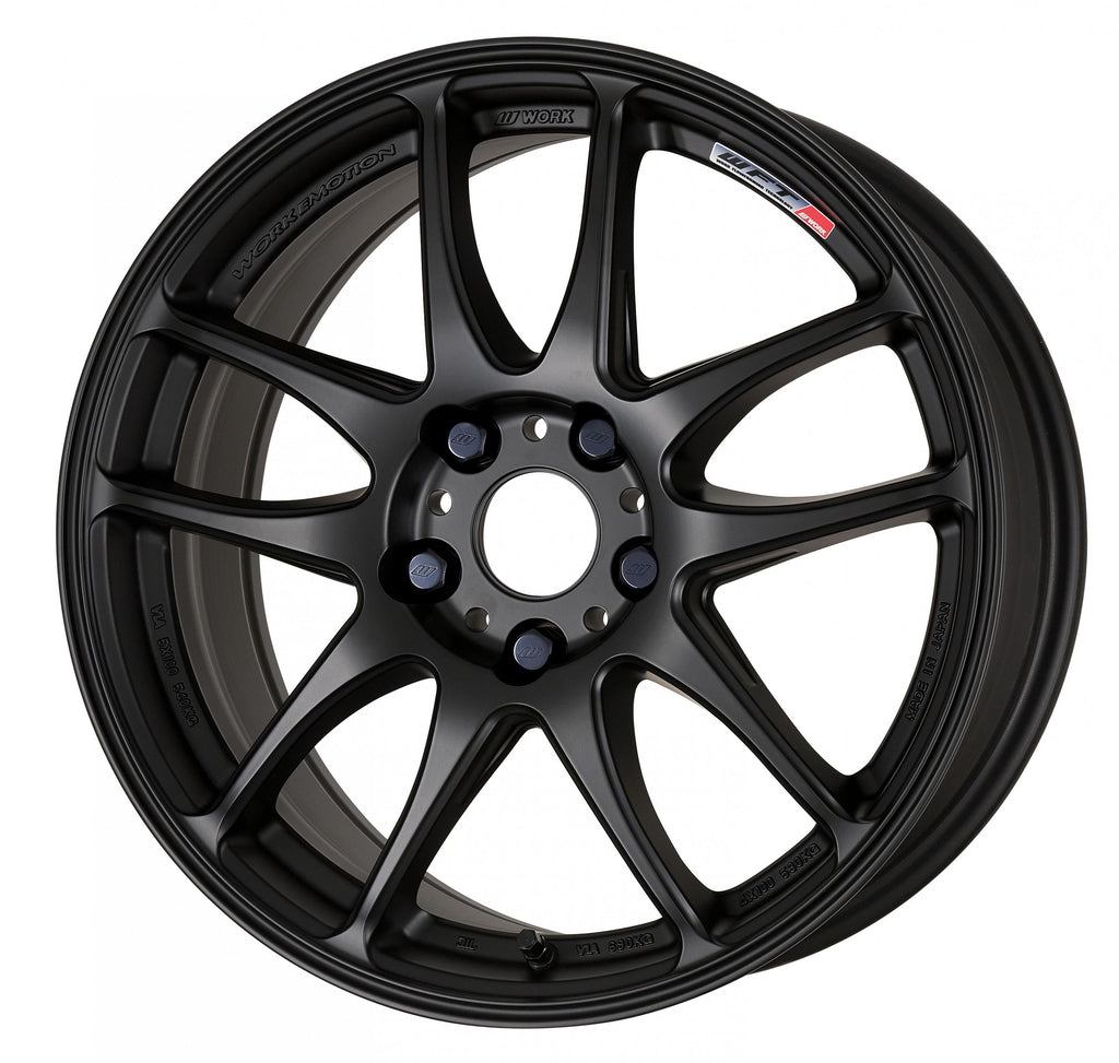 Work Wheels Emotion CR Kiwami Matte Black 18x8.5 +38mm 5x114.3 (Sold as Pair) - 2015-2024 Subaru WRX / 2015-2021 STI / 2019-2024 Forester