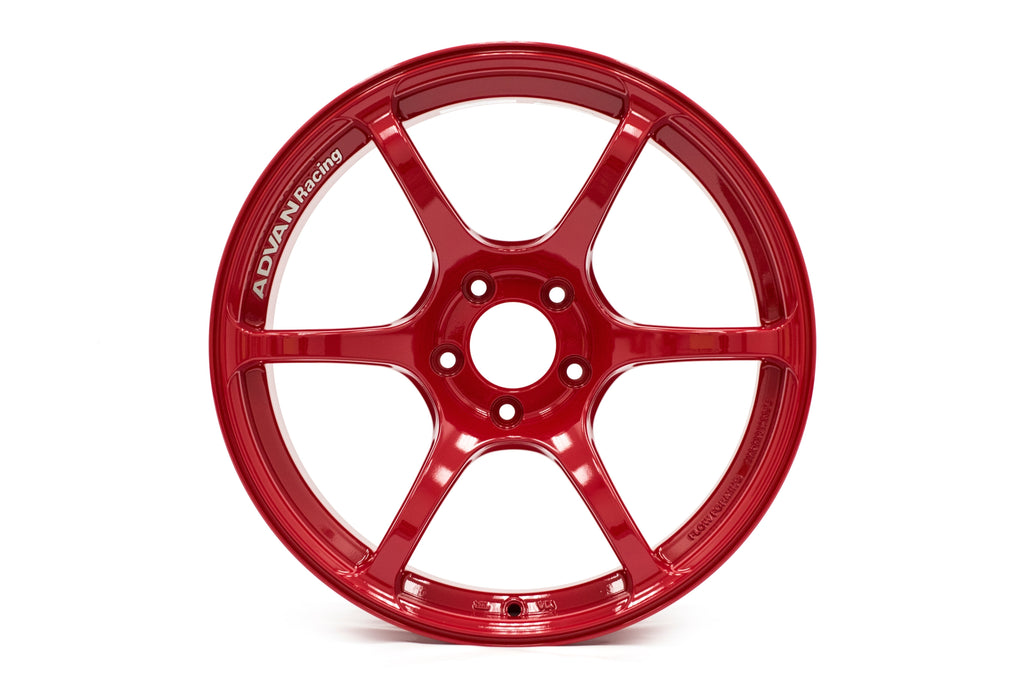 Advan RGIII Racing Hyper Red 18X9.5 +45mm 5x114.3 (Single Wheel) - 2015-2024 Subaru WRX / 2015-2021 STI / 2019-2024 Forester