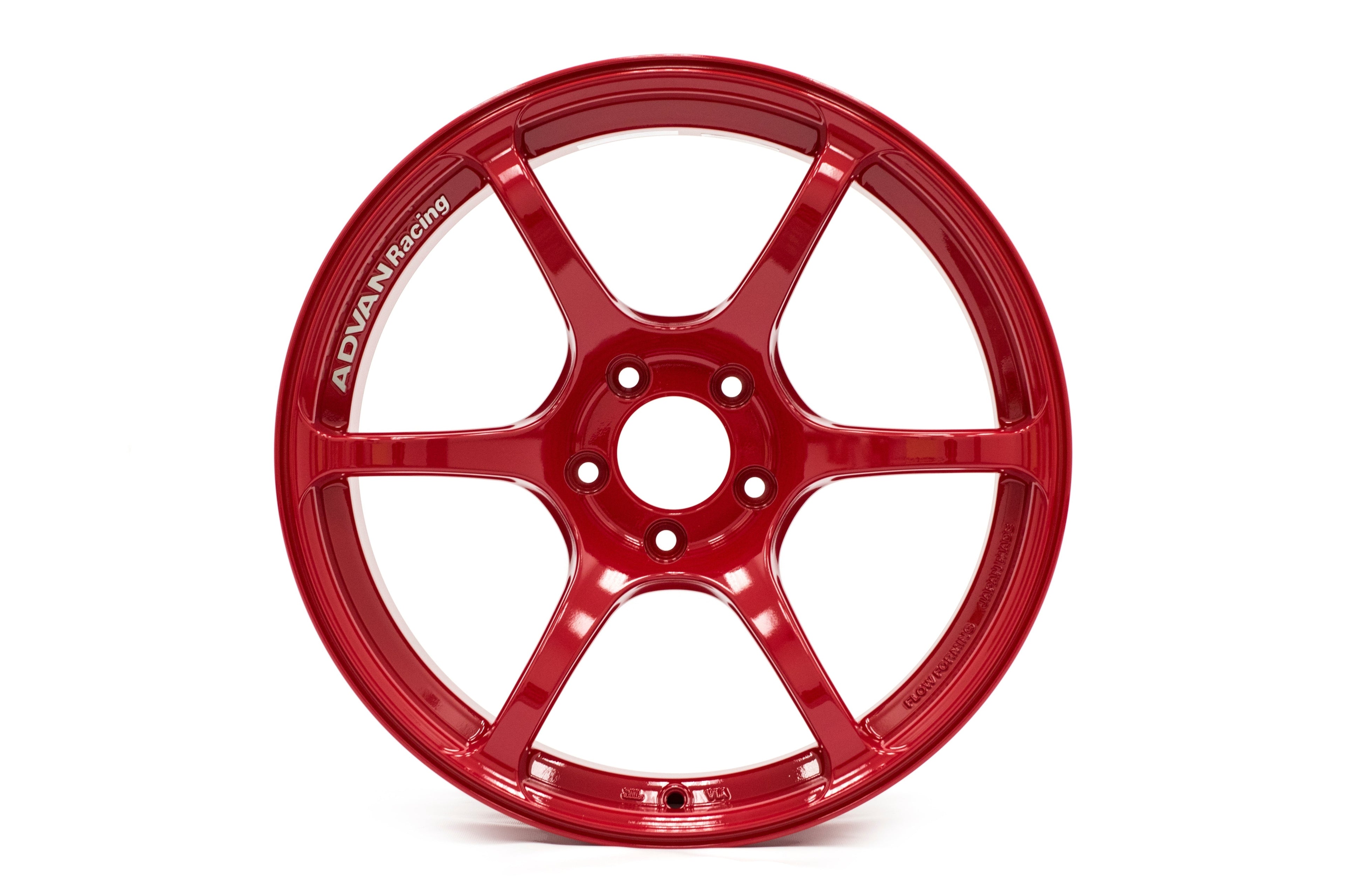 Advan RGIII Racing Hyper Red 18X9.5 +45mm 5x114.3 (Single Wheel) - 2015-2024 Subaru WRX / 2015-2021 STI / 2019-2024 Forester
