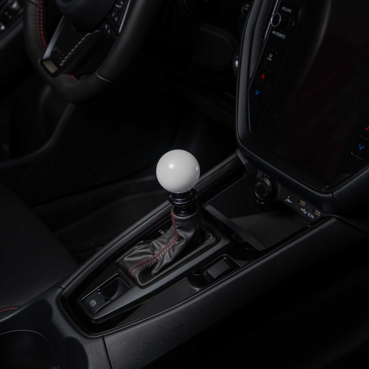 Billetworkz Automatic Shifter - Gloss White - Fits Subaru CVT: WRX (2022+), Crosstrek (2024+), Forester (2025+), Impreza (2024+), Legacy/Outback (2015+)