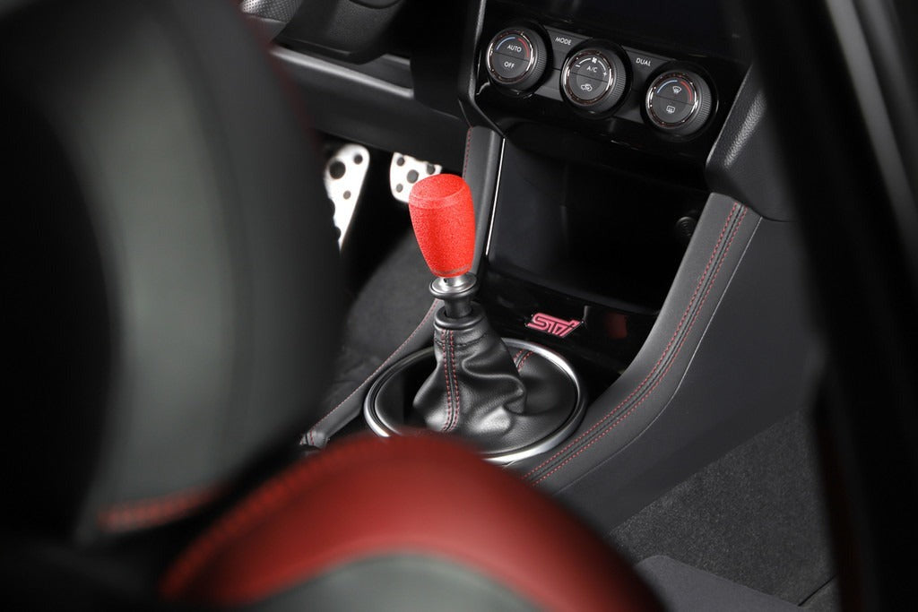 GrimmSpeed Shift Knob Stainless Steel Red - M12x1.25 - Manual Subaru Models