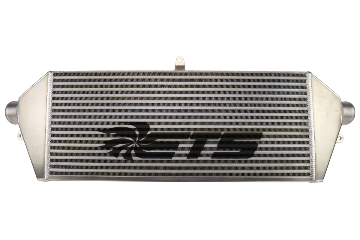 ETS Front Mount Intercooler Silver 3" Core Black Stencil - 2008-2014 Subaru WRX / STI