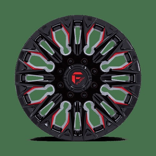 D823 20X9 8X180 G-BLK MILL C-RED 20MM
