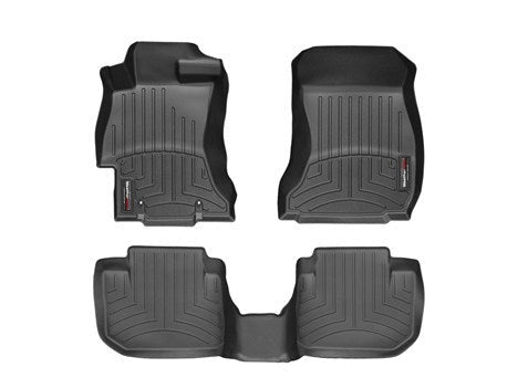 Weathertech Floorliners Black Front and Rear - Subaru Models (Inc. 2015+ WRX/STI / 2013+ Crosstrek)