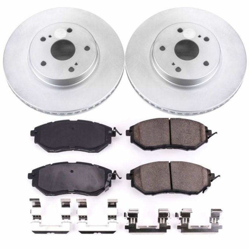 Power Stop Z17 Evolution Geomet Coated Brake Kit - Front - 2015 Subaru Legacy
