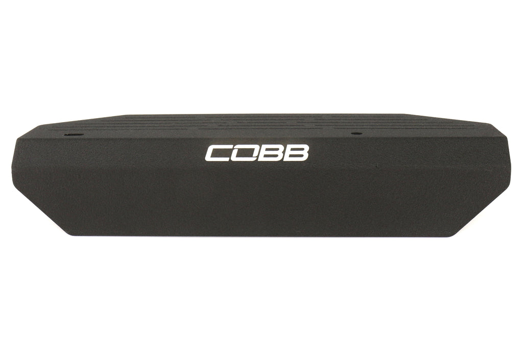 COBB Tuning Aluminum Alternator Cover Wrinkle Black - 2008-2014 Subaru WRX / 2008-2021 STI