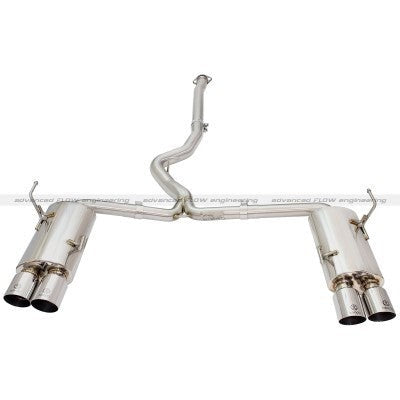 aFe Takeda 3in SS Exhaust Cat-Back 15-16 Subaru WRX/STI 2.0L/2.5L Polished Tips
