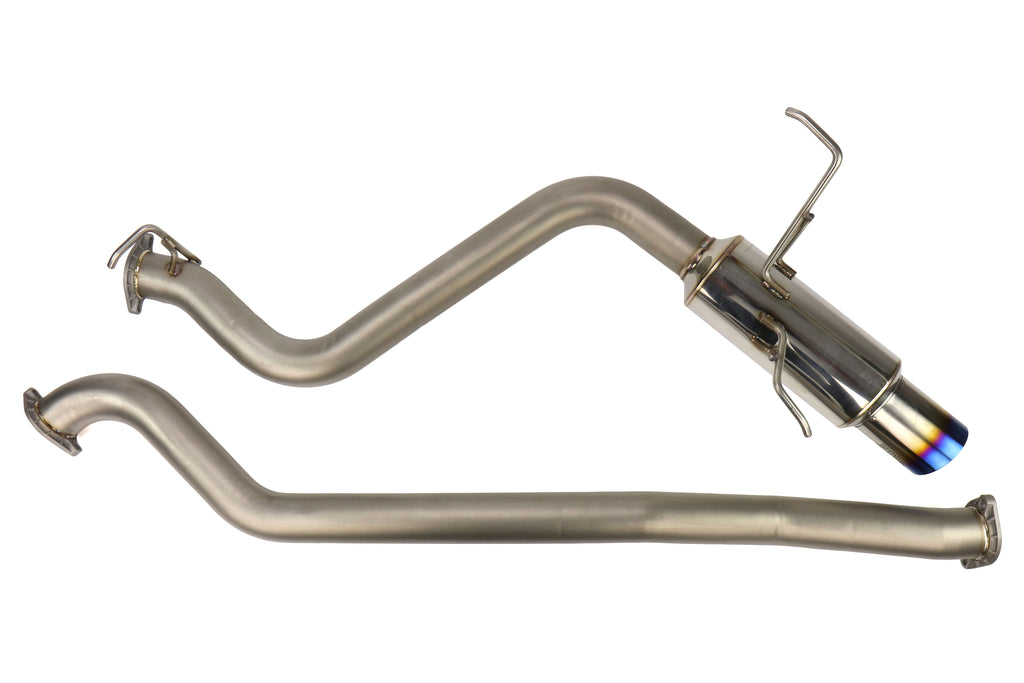 Invidia N1 Single Exit Cat Back Exhaust w/Bead Blasted Piping - Titanium Tip - 2015-2021 Subaru WRX / STI