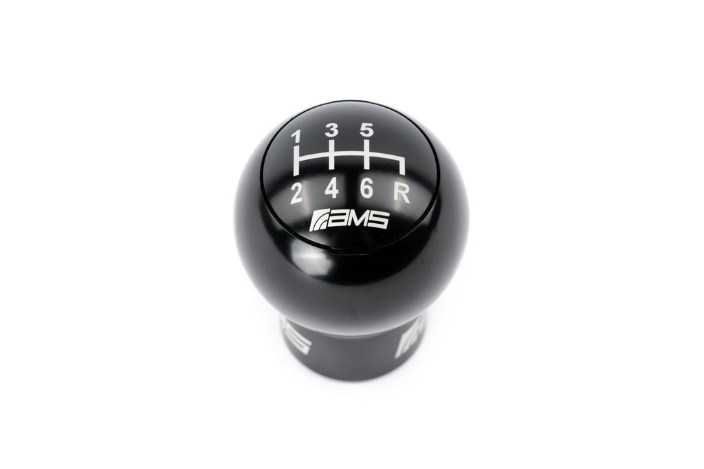 AMS Performance 6-Speed Billet Shift Knob (Incl. Red Black, & Gunmetal Caps) - 2015-2024 Subaru WRX/ 2004-2021 STI