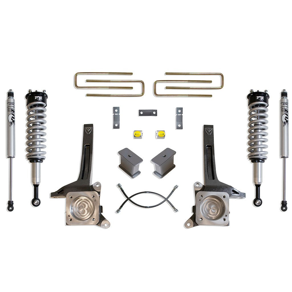 2WD Lift Kit W/ Fox Shocks - 6"/4" Lift Height 2007-2021 Toyota Tundra 2WD Maxpro Elite Kit