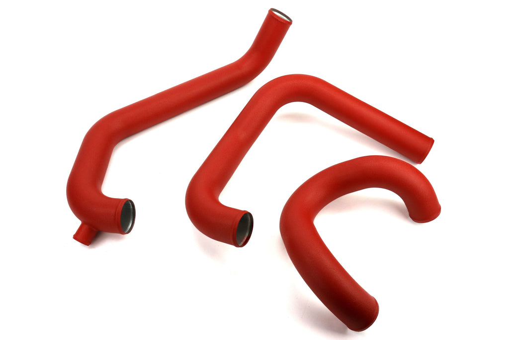 PERRIN Boost Tube Kit Red Piping Black Couplers - 2015-2021 Subaru STI