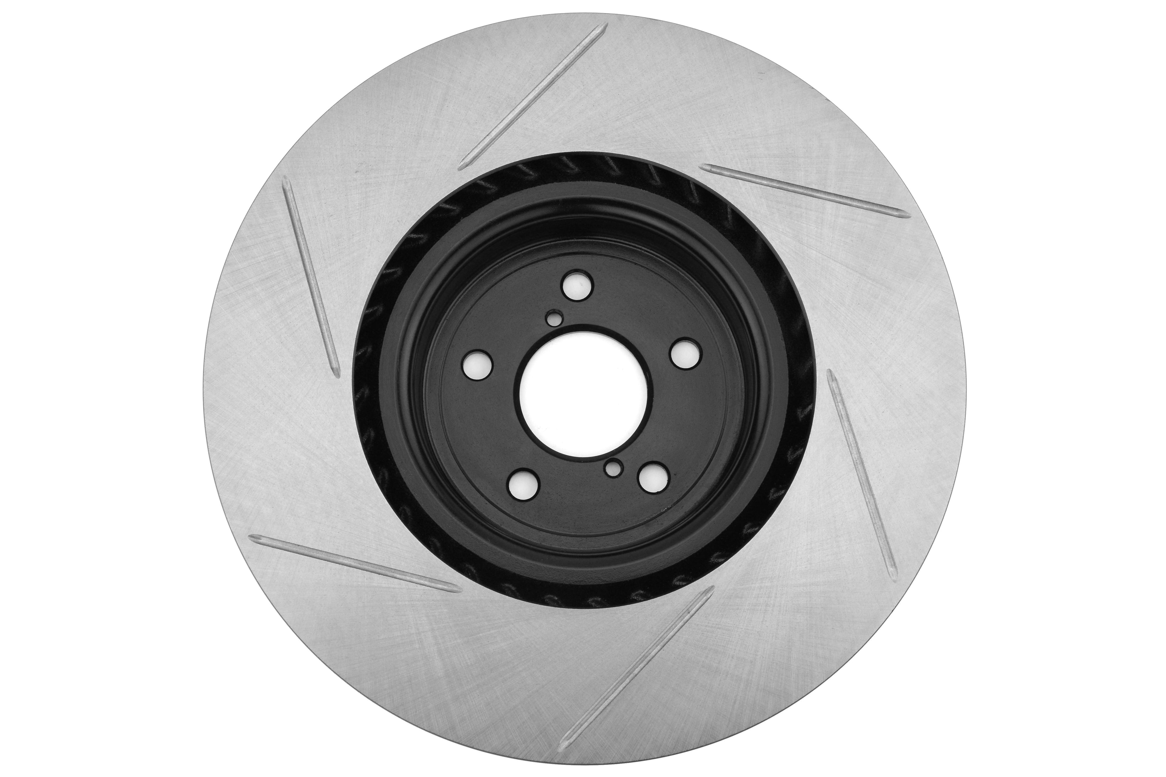 Stoptech Slotted Front Left Rotor Single - 2004 Subaru STI