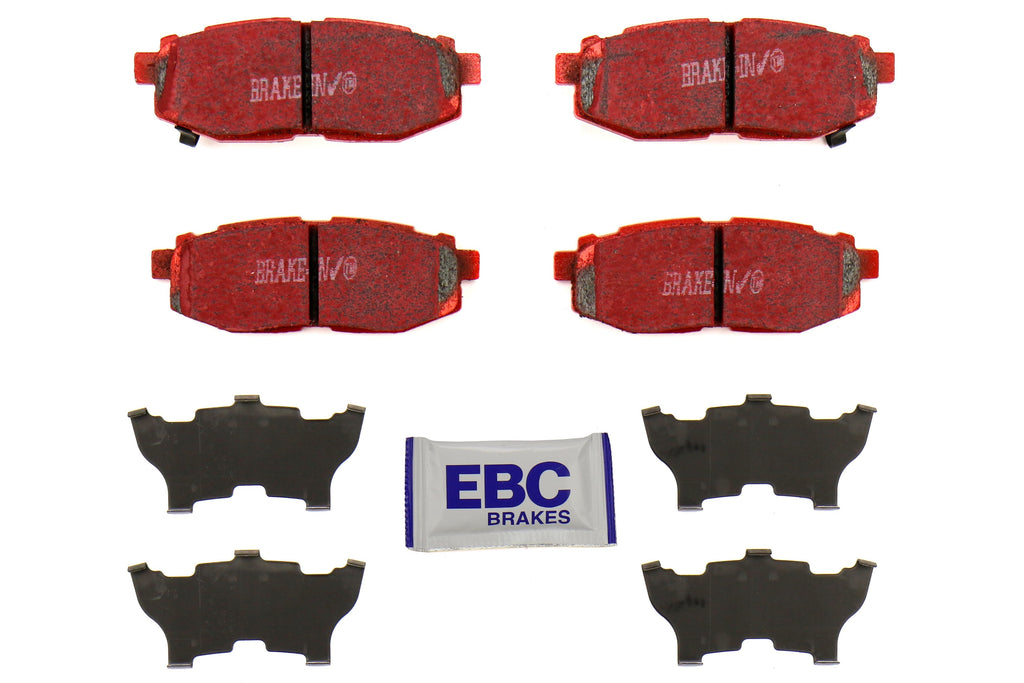 EBC Brakes Redstuff Ceramic Rear Brake Pads - 2022-2026 Subaru WRX (Manual Parking Brake) / 2013-2016 Scion FR-S / 2013+ Subaru BRZ / 2017-2020 Toyota GT86