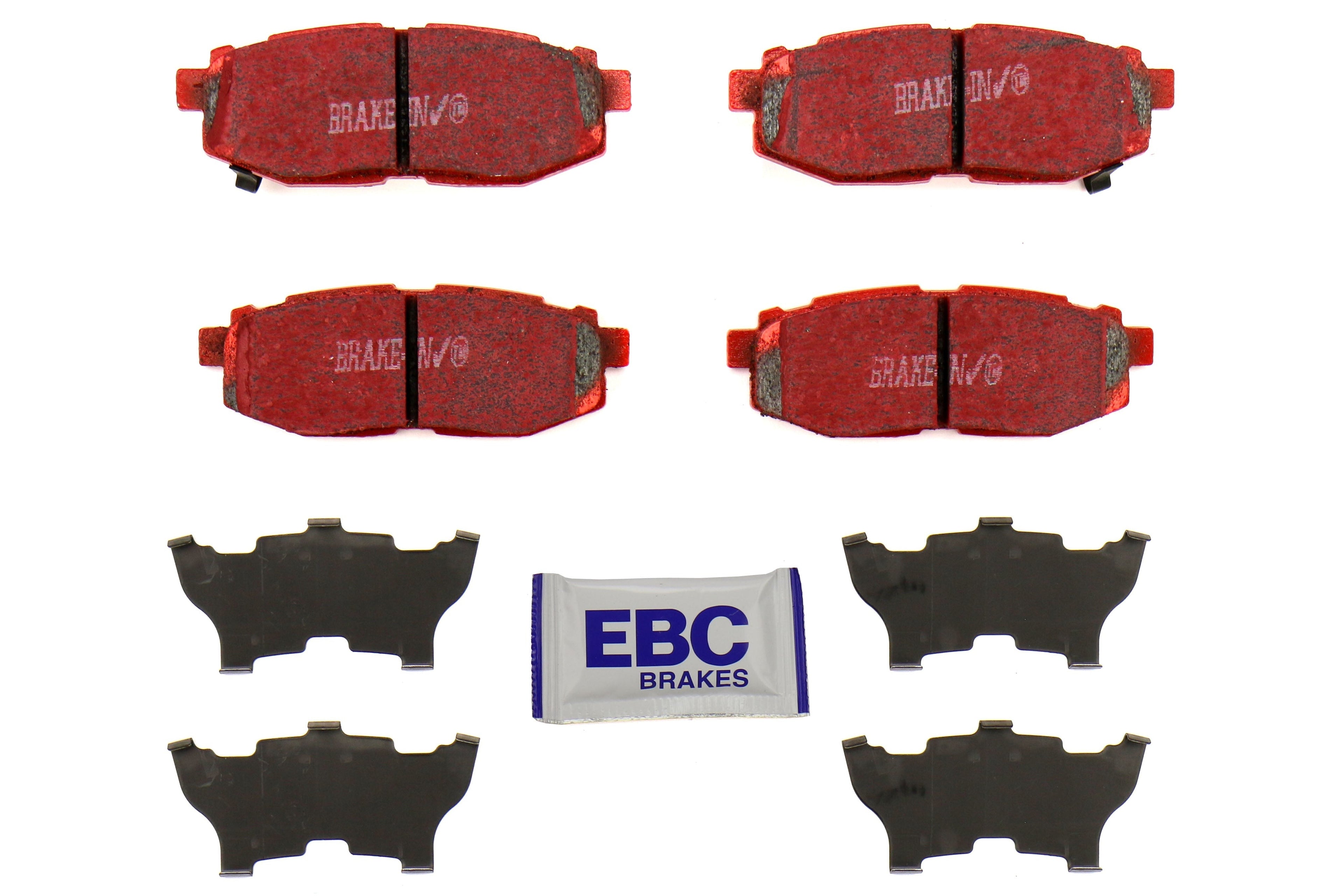 EBC Brakes Redstuff Ceramic Rear Brake Pads - 2022-2026 Subaru WRX (Manual Parking Brake) / 2013-2016 Scion FR-S / 2013+ Subaru BRZ / 2017-2020 Toyota GT86