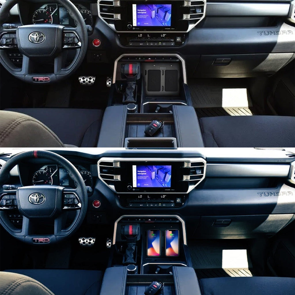 NSV Dual Wireless 10 Watt Qi Phone Charger | '22+ Tundra & '23+ Sequoia
