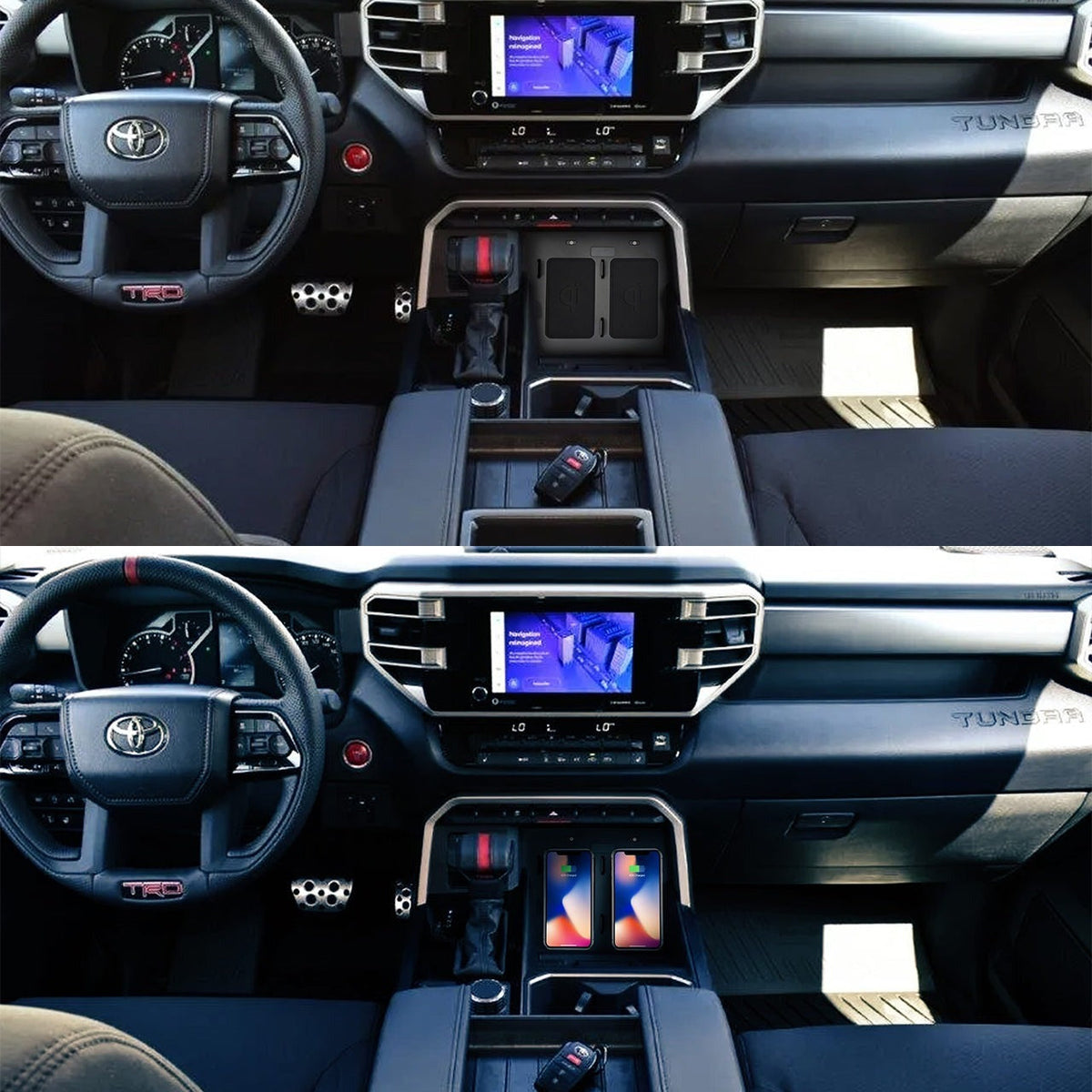 NSV Dual Wireless 10 Watt Qi Phone Charger | '22+ Tundra & '23+ Sequoia