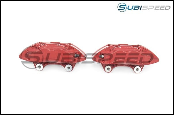 Red Brembo 4 Piston Calipers