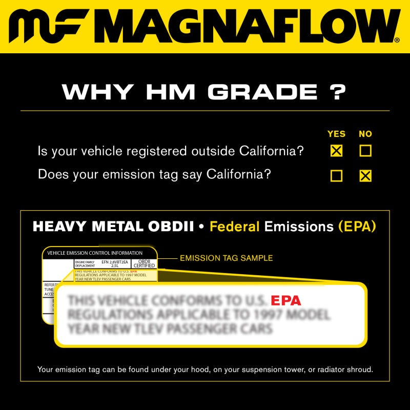 MagnaFlow Universal Catalytic Converter - 2.00in GM 3.8L - Universal