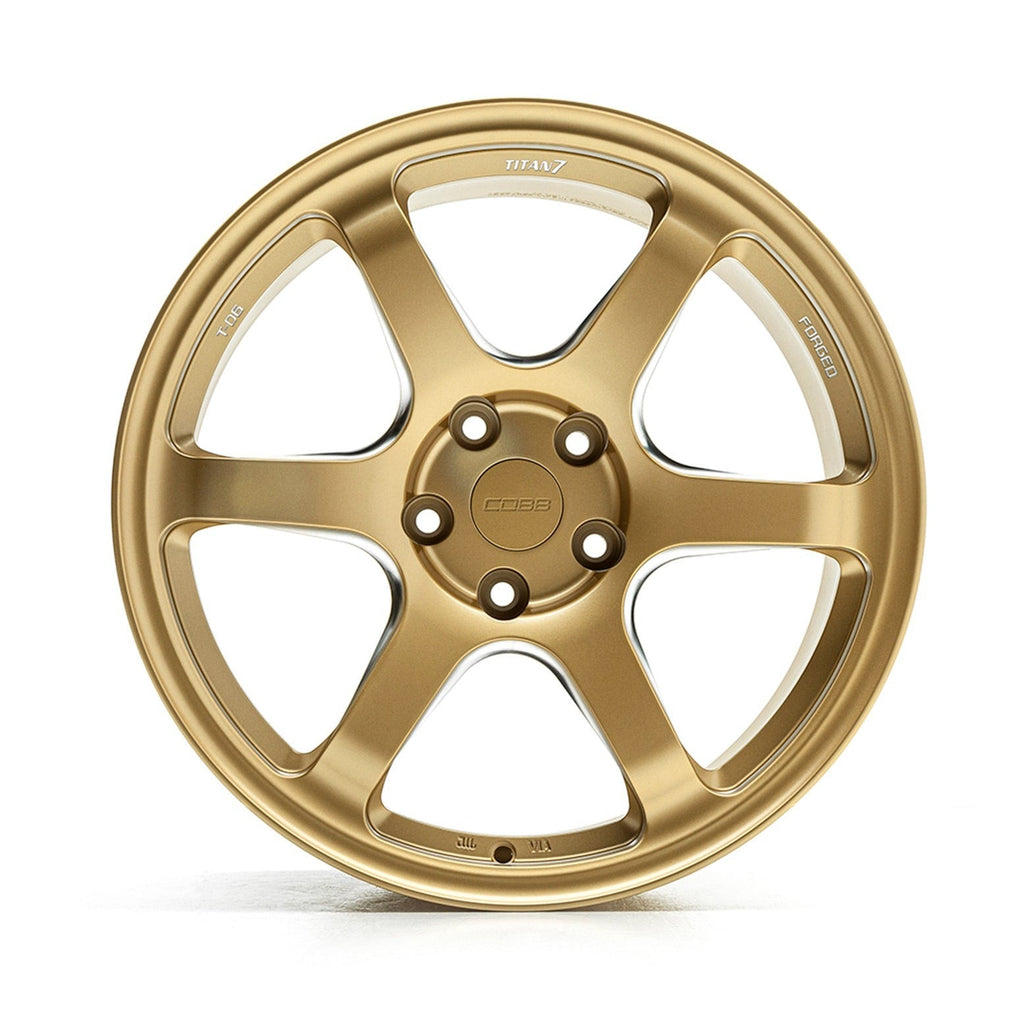 COBB Tuning Titan7 T-D6 COBB Edition Cyber Gold 18x9.5 +40 5x114.3 (Single Wheel) - 2015-2023 Subaru WRX / 2015-2021 STI / 2019-2023 Forester