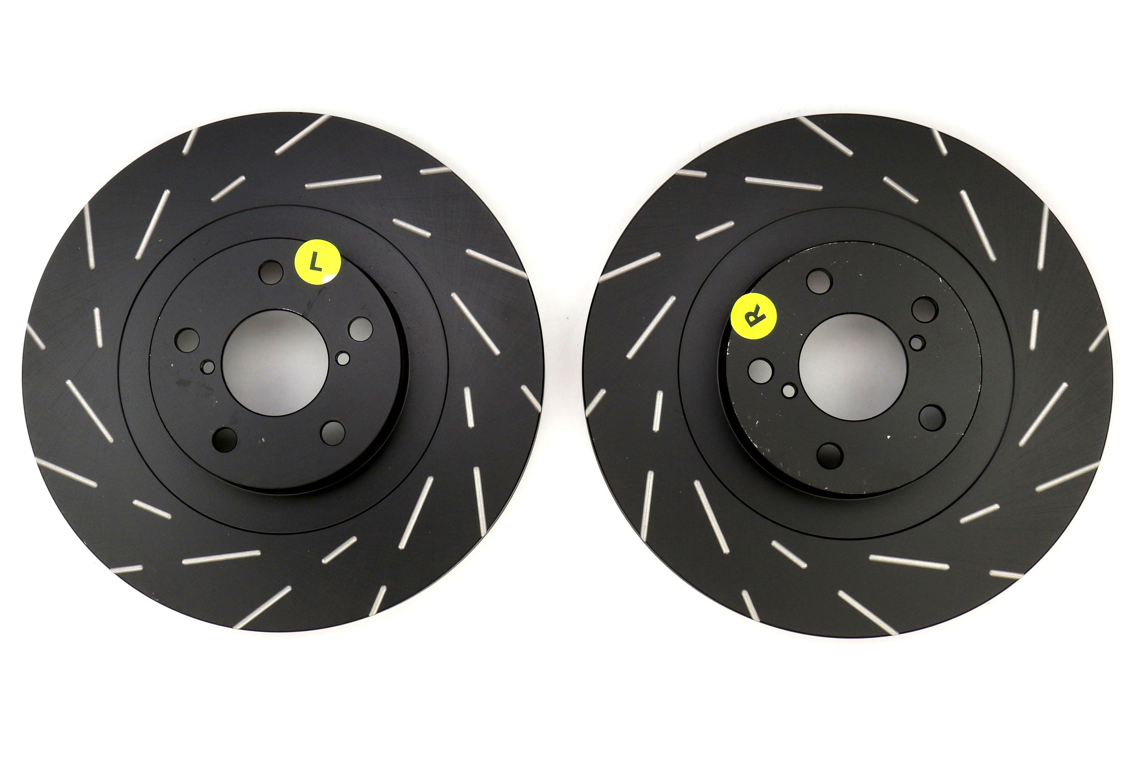 EBC Brakes USR Series Sport Slotted Front Brake Rotors - 2002-2003 & 2006-2010 Subaru WRX