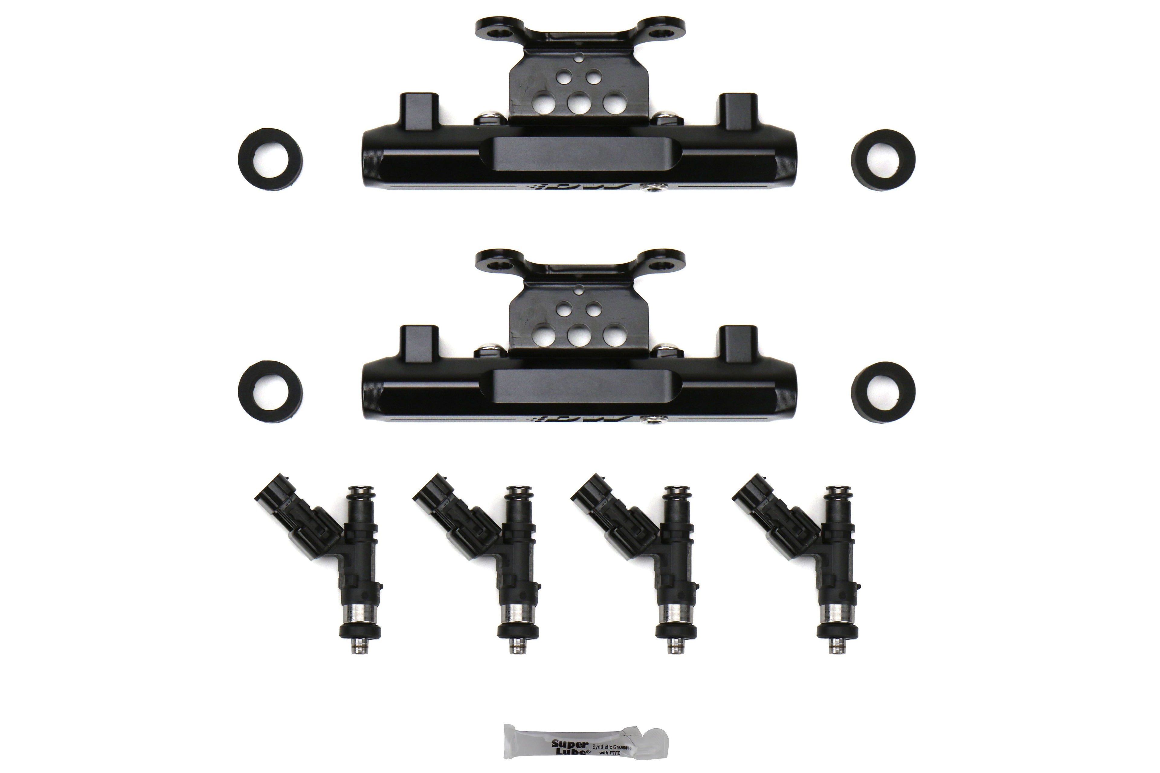 DeatschWerks Fuel Injectors 1200cc w/Top Feed Conversion Fuel Rails - 2004-2006 Subaru STI / 2005-2006 Legacy GT