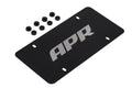 APR License Plate - Silver Logo/Black Plate