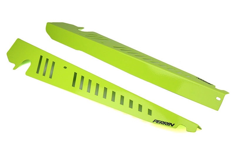 PERRIN Performance Fender Shrouds Neon Yellow - 2015-2021 Subaru WRX / STI