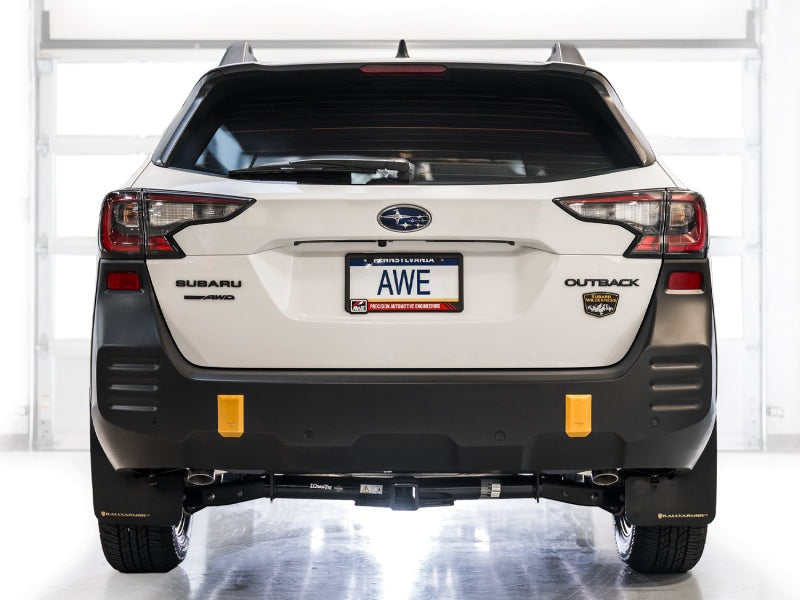 AWE 0FG Cat-Back Exhaust w/Dual BashGuards - 2020-2025 Subaru Outback Wilderness / XT