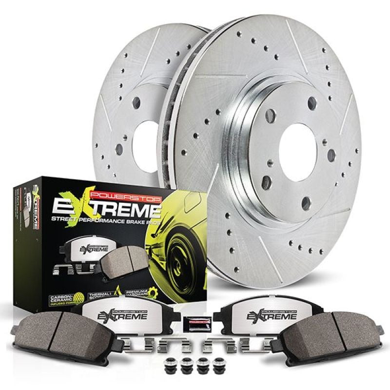 Power Stop Z26 Street Warrior Brake Kit - Front - 2019-2021 Subaru Forester