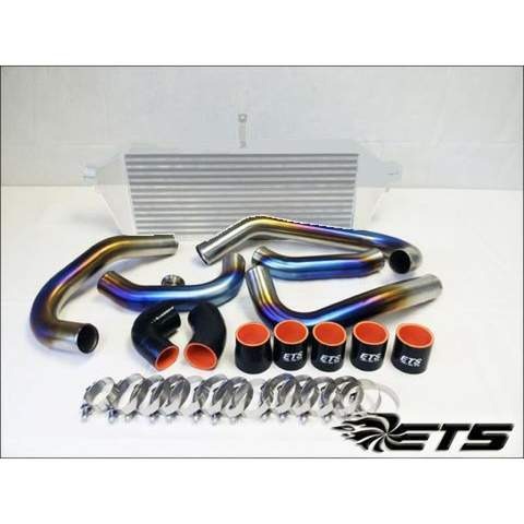 ETS Titanium Rotated Turbo Piping Kit Stock MAF Stock BOV Titanium Burned - 2015-2021 Subaru STI