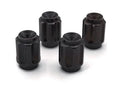 Fast Turn Fittings Titanium Valve Stem Caps - Gear Design Black