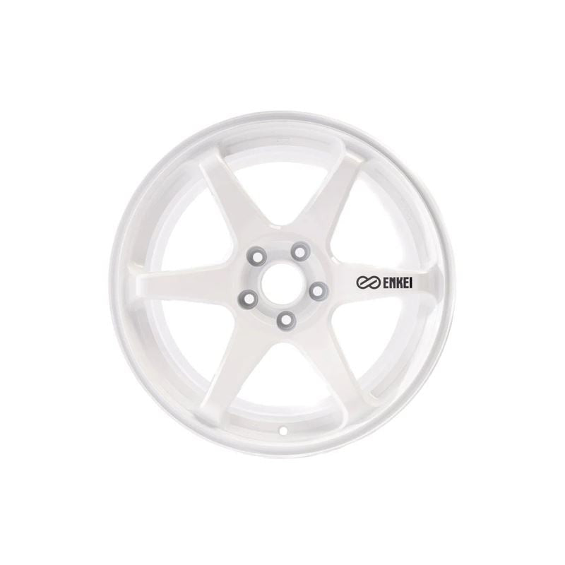 Enkei T6R 18x9.5 38mm Offset 5x114.3 Bolt Pattern 72.6 Bore - Vanquish White (Single Wheel)