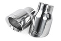 APR Double-Walled 3.5in Slash-Cut Tips - Polished Silver - Set of 2