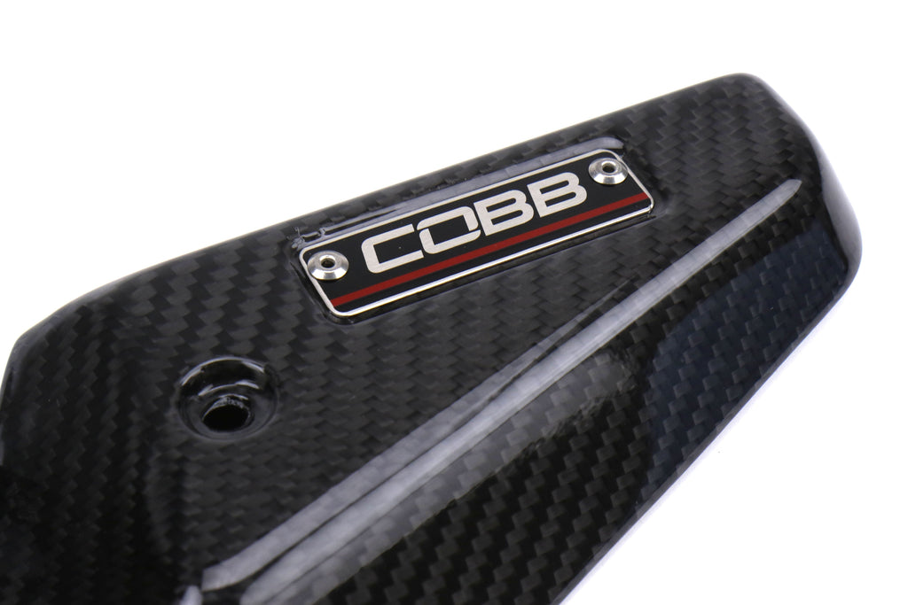 Cobb Redline Carbon Fiber Alternator Cover - Gloss Finish - 2008-2021 Subaru STI / 2008-2014 Subaru WRX