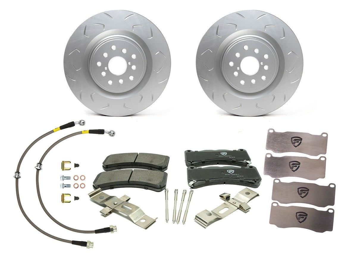 FactionFab Full Brake Kit Combo - Front - 2018-2021 Subaru STI / 2022-2026 WRX (Brembo)