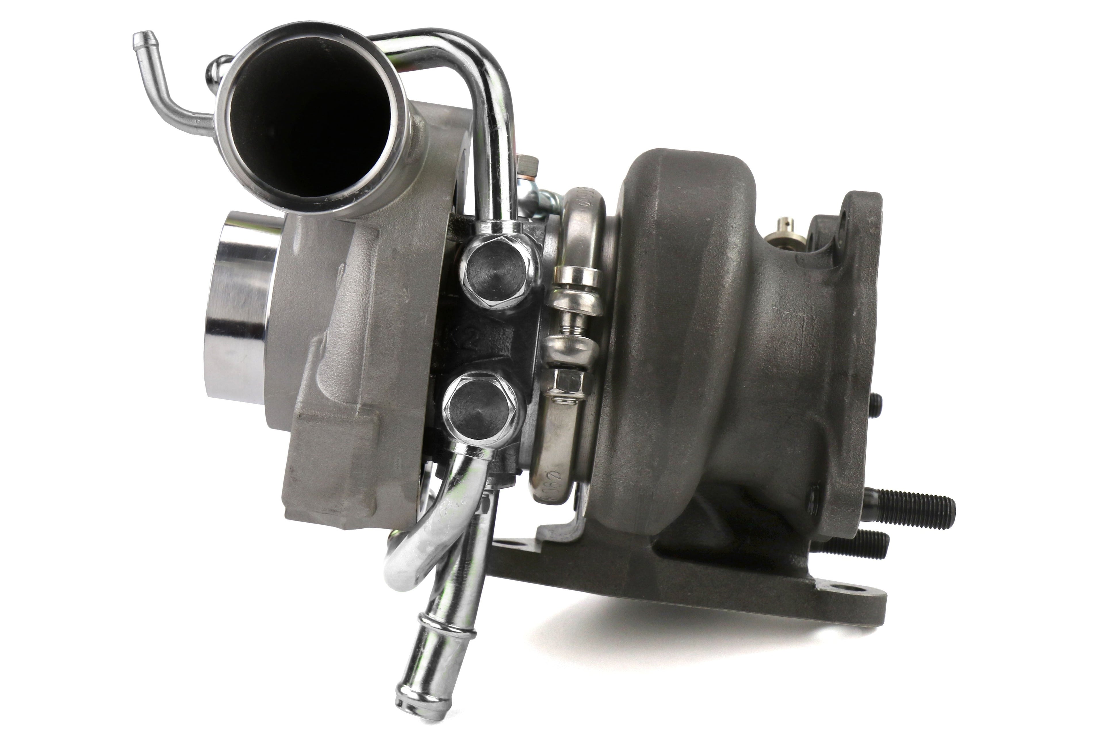 Forced Performance FP BLUE Turbocharger Subaru STI 58mm 8cm EWG w/ Oil Feed Line - 2002-2007 Subaru WRX / 2004-2021 Subaru STI
