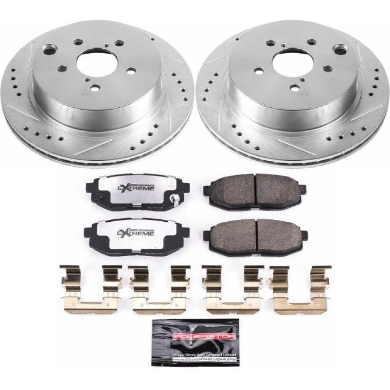 Power Stop Z26 Street Warrior Brake Kit - Rear - 2014-2018 Subaru Forester