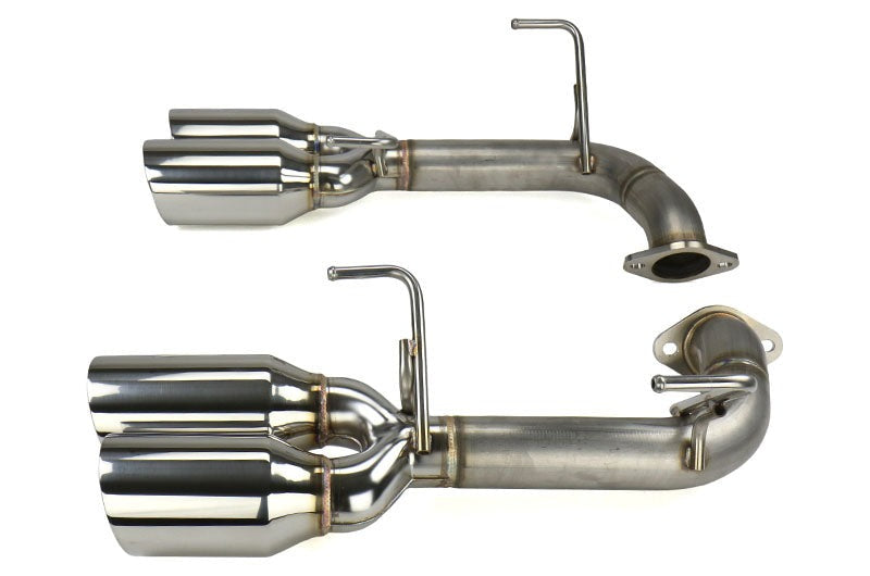 Remark Axle Back Exhaust Muffler Delete Stainless Double Wall 4in Tips - 2015-2021 Subaru WRX / 2015-2021 STI