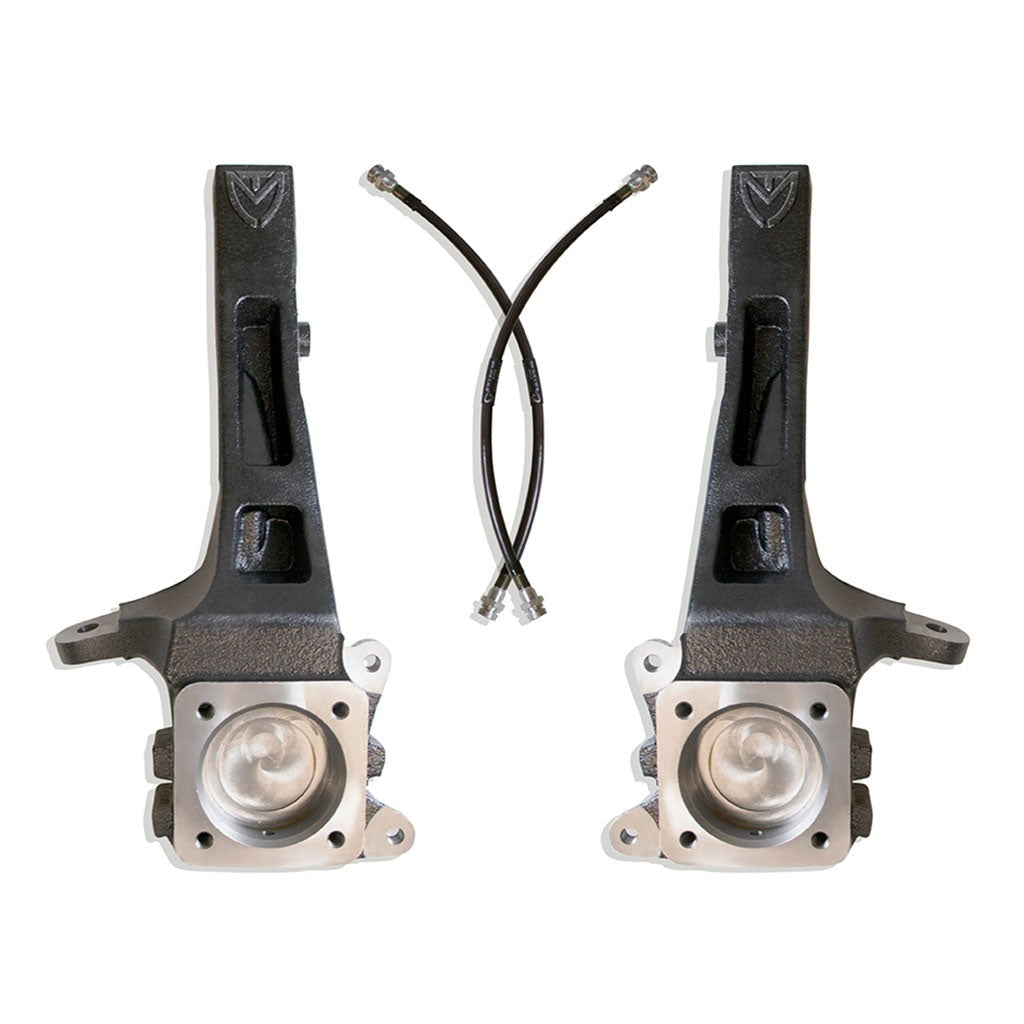 Front Lift Spindles W/ Extended Brake Lines - 3.5" Lift Height 2007-2021 Toyota Tundra 2WD