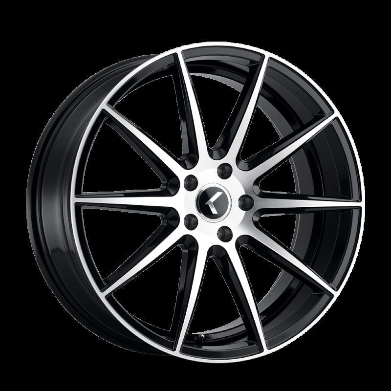 Kraze KR194 Cosmos 18x8 5x120 +40 Offset Gloss Black Machined Wheel
