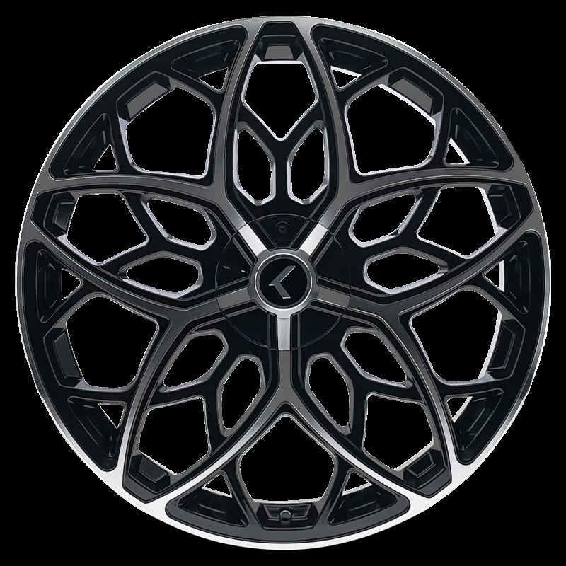 Kraze KR184 Ricochet 22x8.5 5x115/120 +38 Offset Gloss Black Machined Wheel