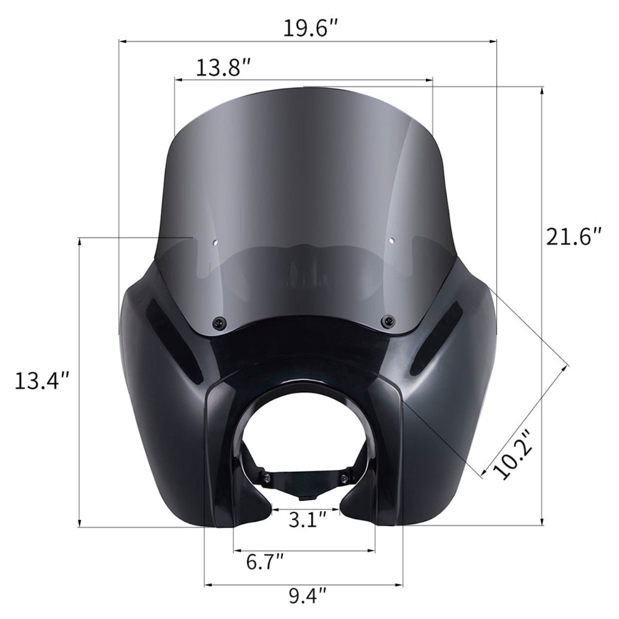 AdvanBlack Color Matched T-Sport Fairing For Harley Street Bob & Low Rider/ S