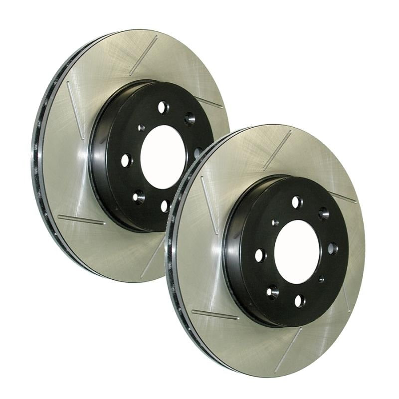 StopTech Slotted Sport Brake Rotor - Rear Right - 2016-2017 Subaru WRX (w/EyeSight)