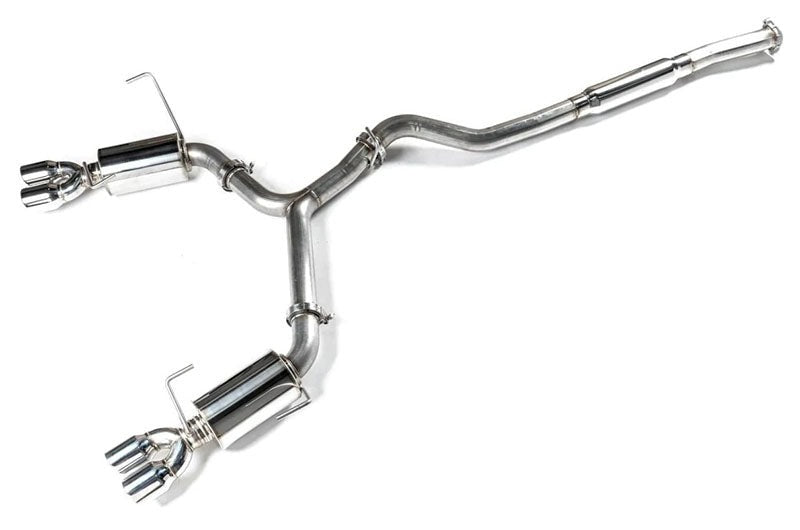 ETS Cat-Back Exhaust System w/Muffler Resonated Polished Tips - 2022-2024 Subaru WRX