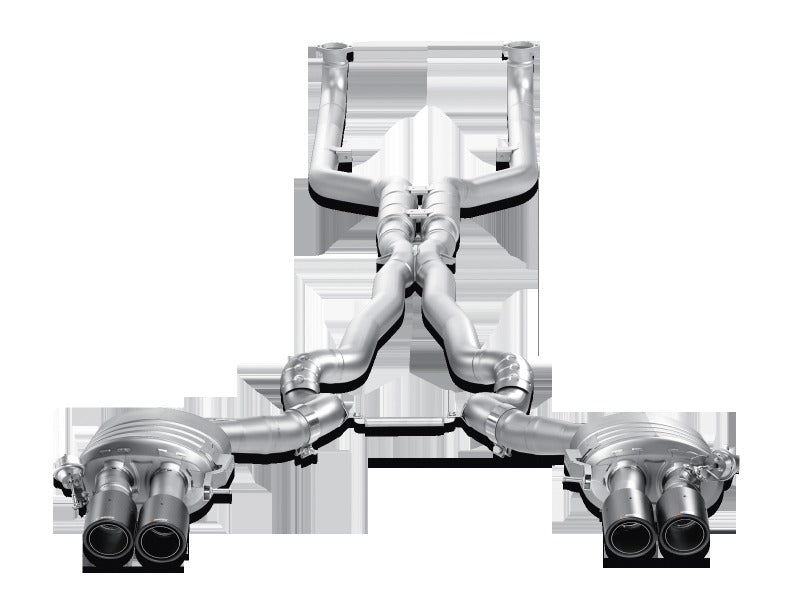 Akrapovic Evolution Line Cat Back Titanium (Requires Tips) for 2013-2017 BMW M6 Gran Coupe (F06) - ME-BM/T/6H