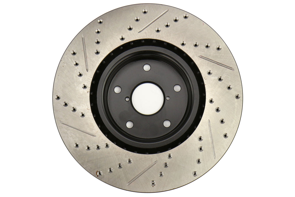 Stoptech Drilled and Slotted Rotor Single Front Left - 2005-2017 Subaru STI
