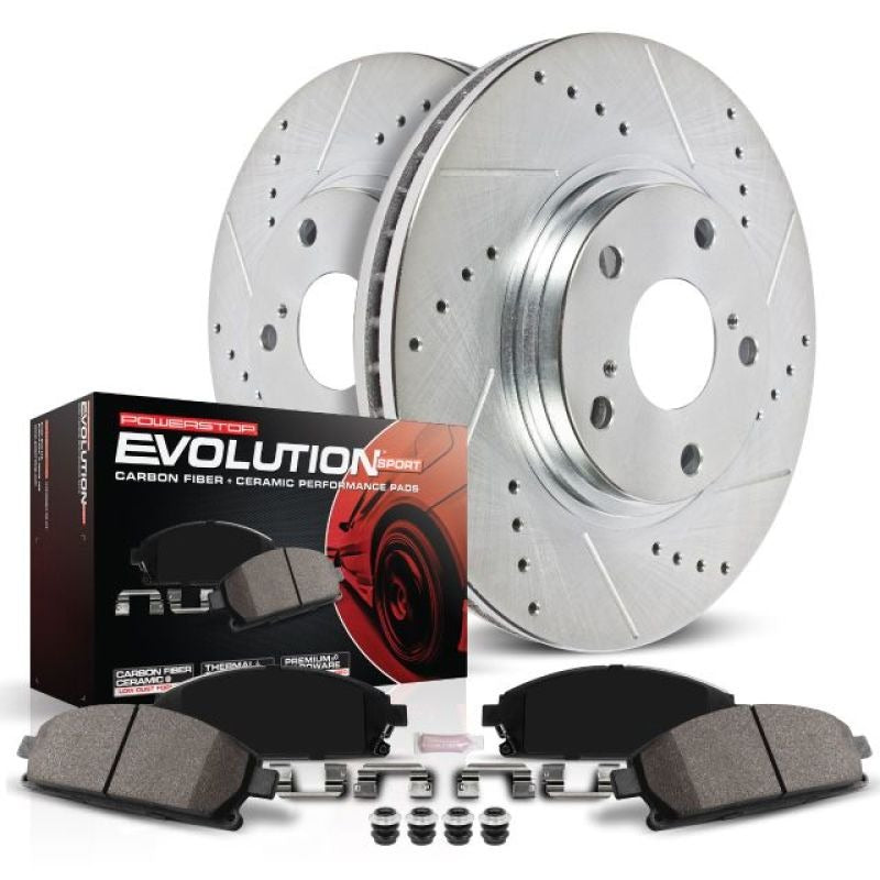 Power Stop Z23 Evolution Sport Brake Kit - Front - 2004-2006 Subaru Baja