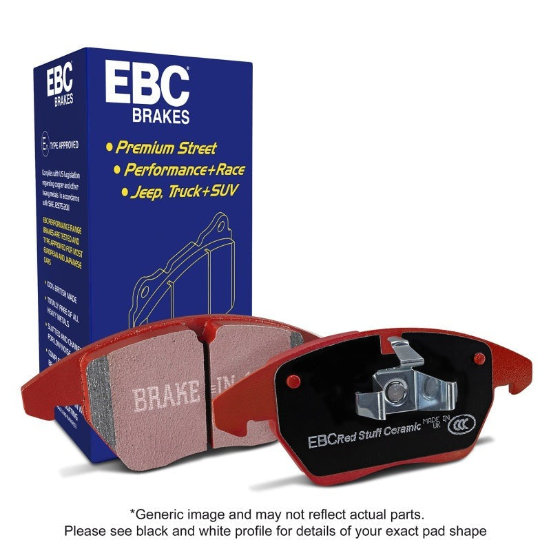 EBC Redstuff Rear Brake Pads - 2015-2026 Subaru WRX (With Eyesite/Electric Parking Brake)