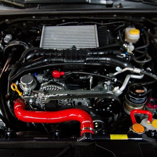 Mishimoto Radiator Hose Kit Red - 2015-2021 Subaru WRX